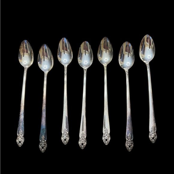 Oneida Other - Vintage Oneida Iced tea spoons “Distinction" pattern set of 7